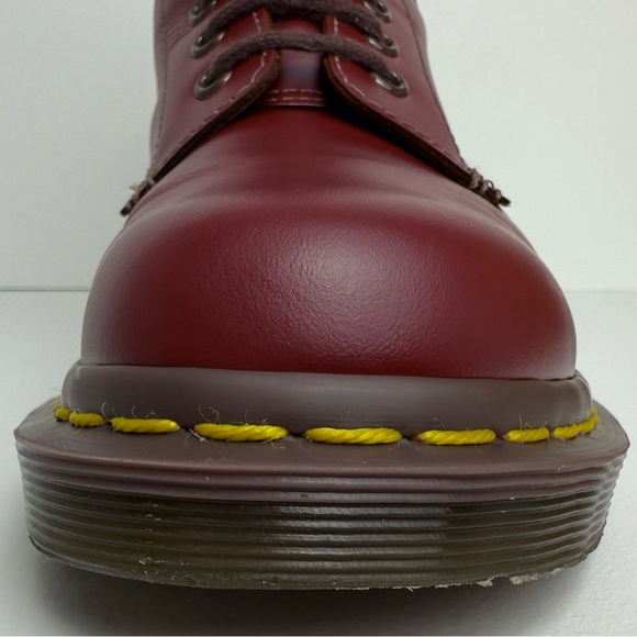 Dr. Martens Oxblood Red MIE Quilon Leather 1460 England Lace Up Boots UK 5 - Picture 10 of 16